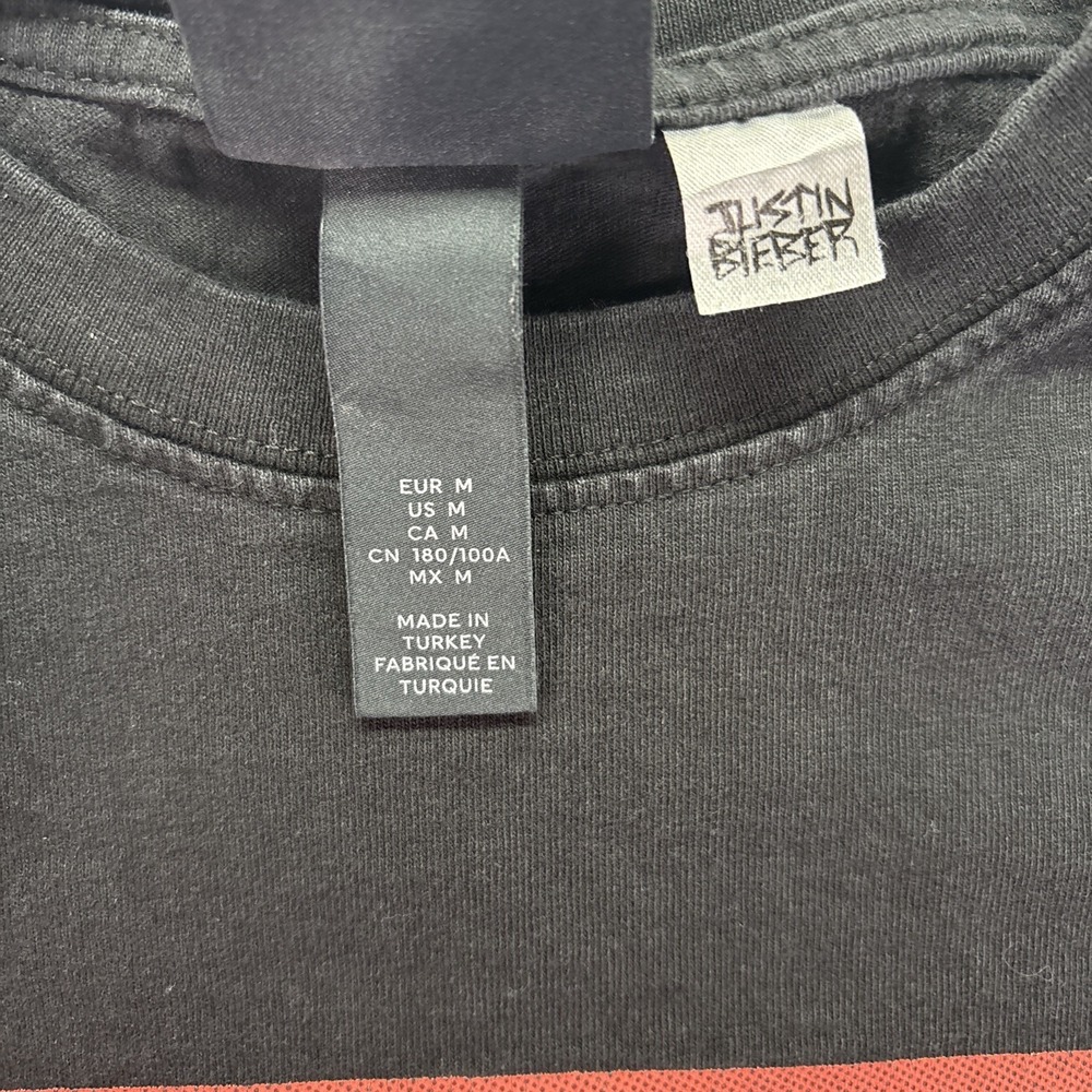 Changes T-Shirt Mens Med Black Cotton Justin Bieber Changes Album Promo Graphic - Picture 4 of 7